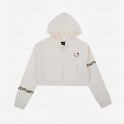 BIOWORLD Characters Hello Kitty X Dumbgood Strawberry Crop Hoodie