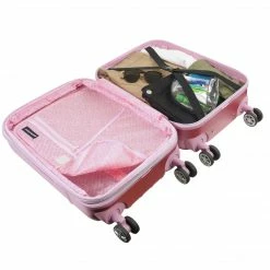 Concept 1 Hello Kitty 21" Hardshell Carry-on Luggage In Pink Characters