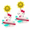 Hello Kitty Irregular Choice Airplane Earrings Characters