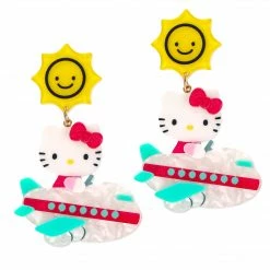 Hello Kitty Irregular Choice Airplane Earrings Characters