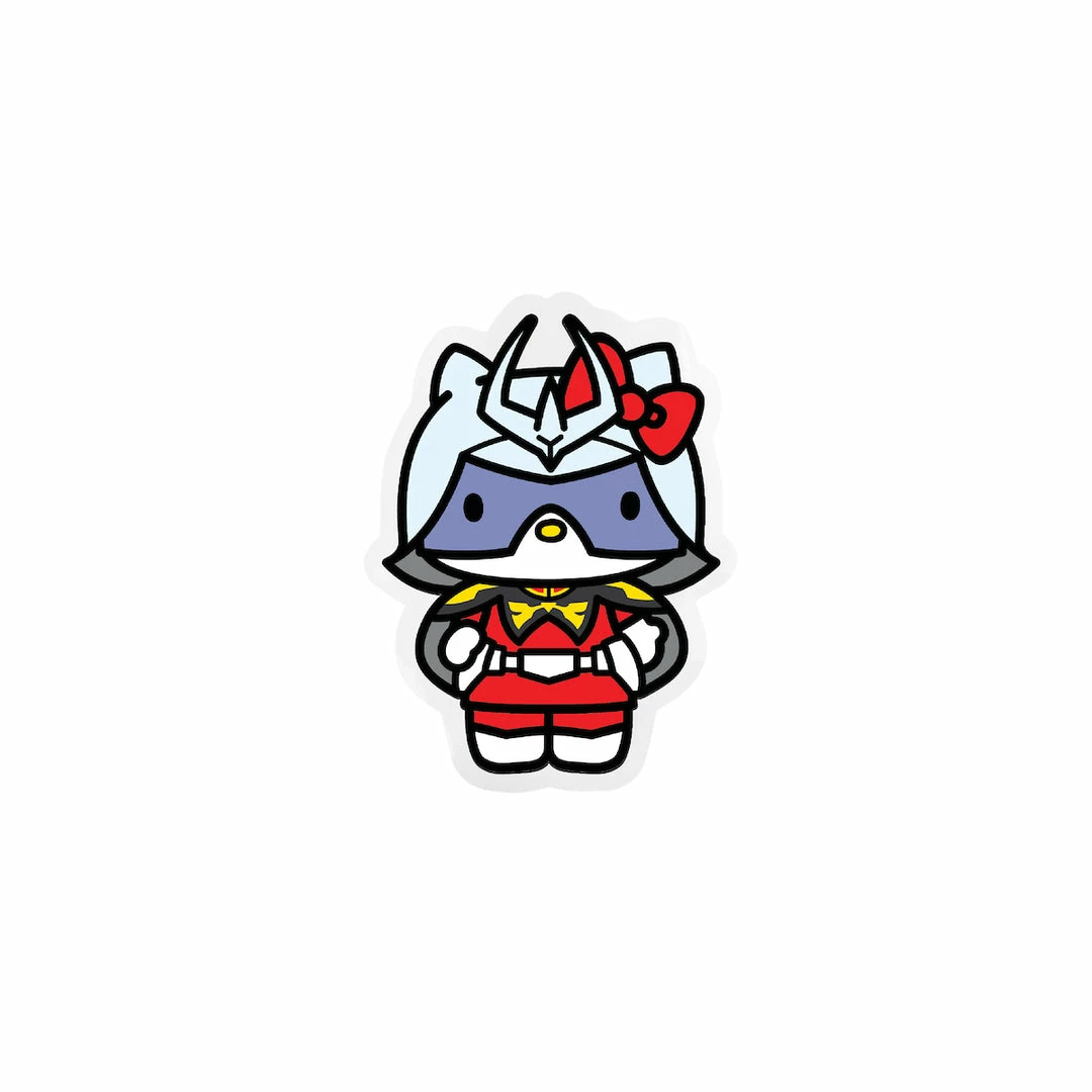 BIOWORLD Hello Kitty X Gundam Char Aznable Sticker 3 BIOWORLD Hello Kitty X Gundam Char Aznable Sticker