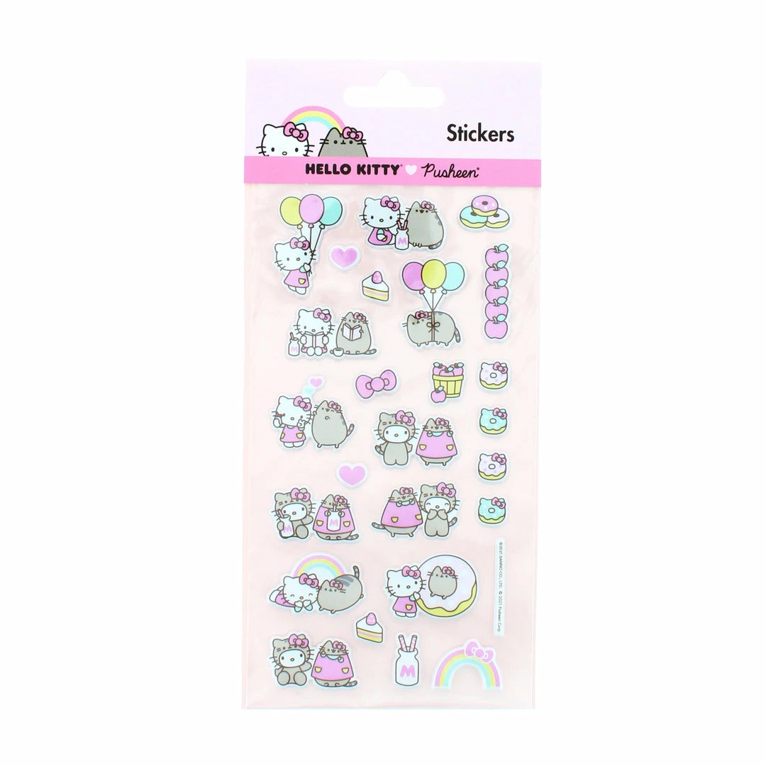 Blueprint Collections Hello Kitty X Pusheen Puffy Sticker Sheet 3 Blueprint Collections Hello Kitty X Pusheen Puffy Sticker Sheet