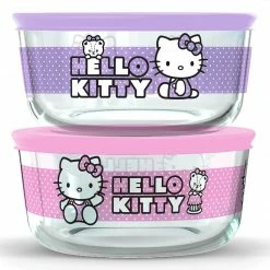 Instant Brands Hello Kitty X Pyrex Glass Storage Containers (Set Of 2)