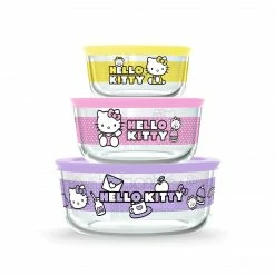 Instant Brands Characters Hello Kitty X Pyrex Glass Storage Containers (Set Of 3)