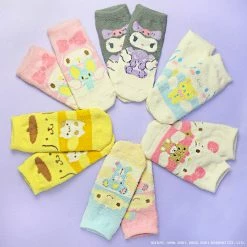Sanrio Kuromi Cozy Face Socks Bags+