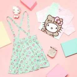 Hybrid Apparel Characters Hello Kitty X Pusheen Tie Dye T-shirt