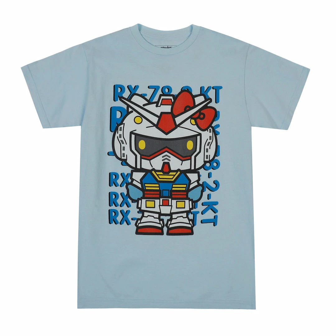 BIOWORLD Hello Kitty X Gundam RX-78-2-KT Tee Characters 3 BIOWORLD Hello Kitty X Gundam RX-78-2-KT Tee Characters