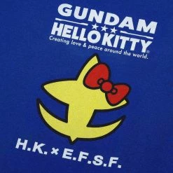 BIOWORLD Hello Kitty X Gundam E.F.S.F. Logo Tee