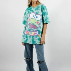 BIOWORLD Keroppi X Dumbgood Tie-dye Tee