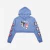 BIOWORLD Characters My Melody & Kuromi X Dumbgood Crop Hoodie