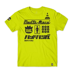 Girl Skateboards Badtz-maru X GIRL Tokyo Speed Racing Tee (Acid Green)