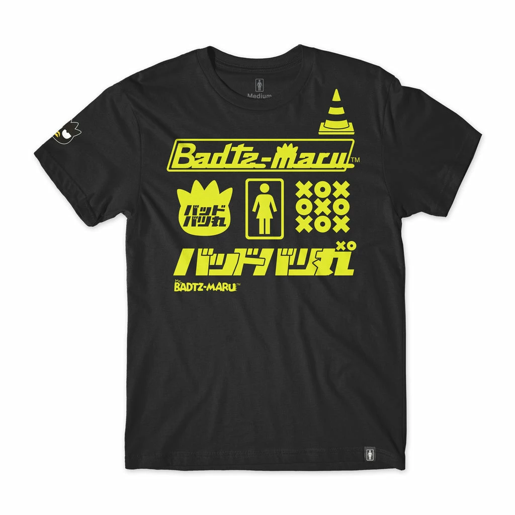 Girl Skateboards Badtz-maru X GIRL Tokyo Speed Racing Tee (Black) Characters 3 Girl Skateboards Badtz-maru X GIRL Tokyo Speed Racing Tee (Black) Characters