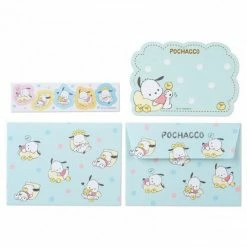 Japan Original Pochacco Gilded Message Card Set