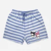 BIOWORLD Characters Kuromi & My Melody X Dumbgood Striped Shorts