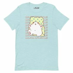 Printful Marumofubiyori Watashi Wa T-Shirt Light Blue