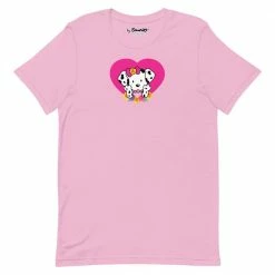 Printful Spottie Dottie Pink Heart T-Shirt Characters