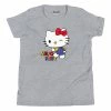 Printful Youth Hello Kitty Primary Logo T-Shirt Heather Gray